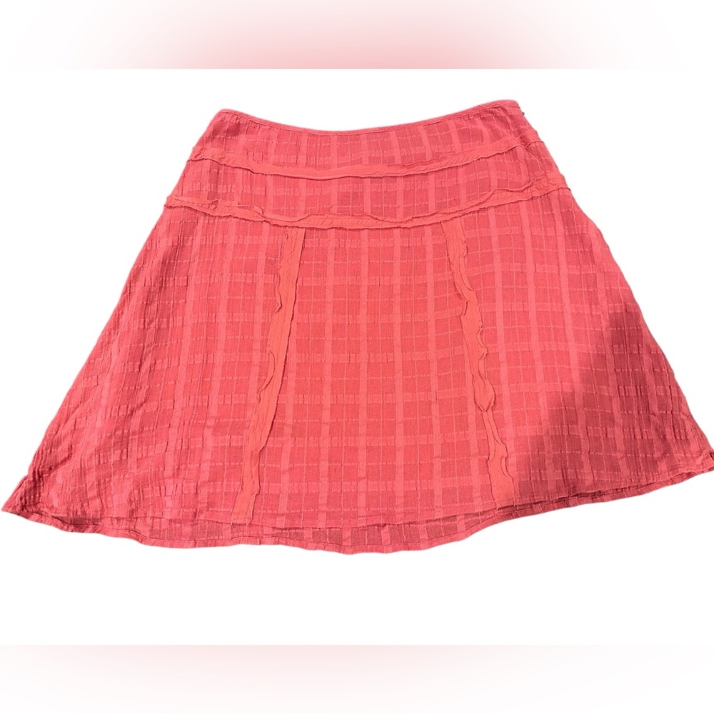 Prana Erin Dusty Rose Woven A-line Skirt Size 4